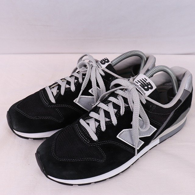 996 ニューバランス 26.0cm/new balance 黒 ブラック 銀 シルバー 灰 グレー 中古 古着 メンズスニーカー yy2266