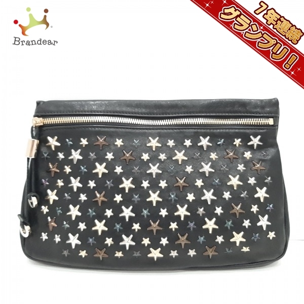 JIMMY CHOO ZENA クラッチ バッグシャンパン色カード付き Zandra
