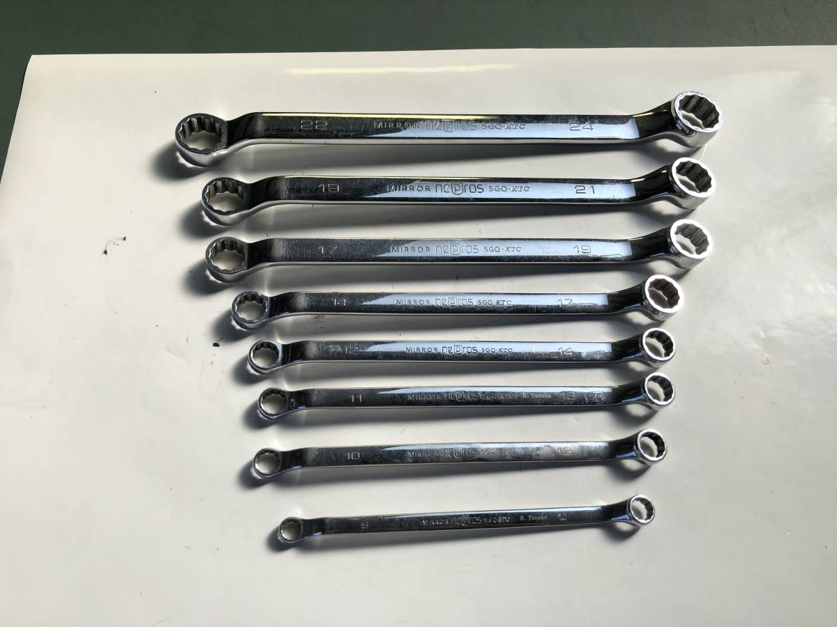 ★KTC nepros ネプロス オフセットレンチ8本豪華セット 完動品 本物 美品 1円～★