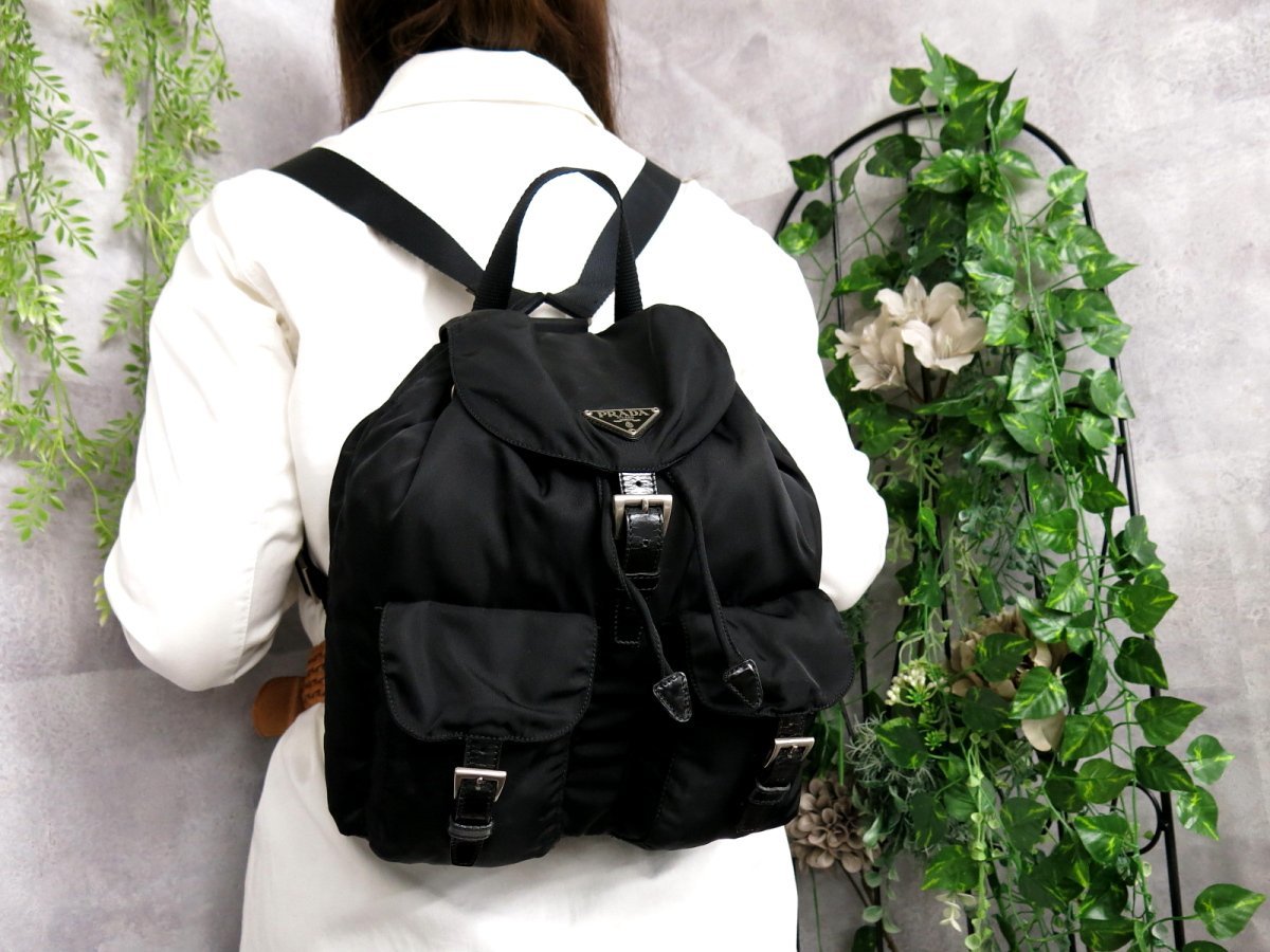 ナイロン カーフ ○超美品○PRADA プラダ○ポコノ レザー プラダ 超美品