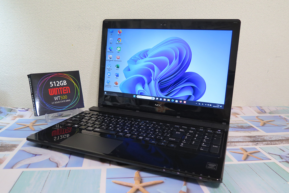フルHD【高速Core i7第7世代☆メモリ8GB+爆速新品SSD512GB】NEC NS700