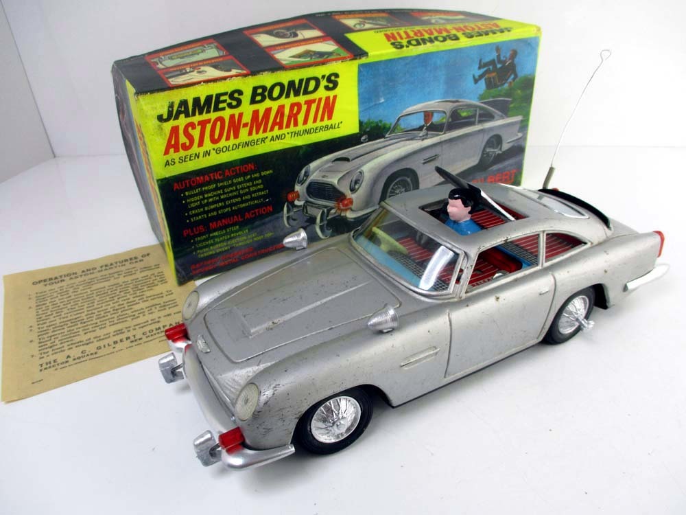 Gilbert/アオシン1965年製　James Bond 007仕様 Aston Martin DB5 完動美品　長さ約28cm