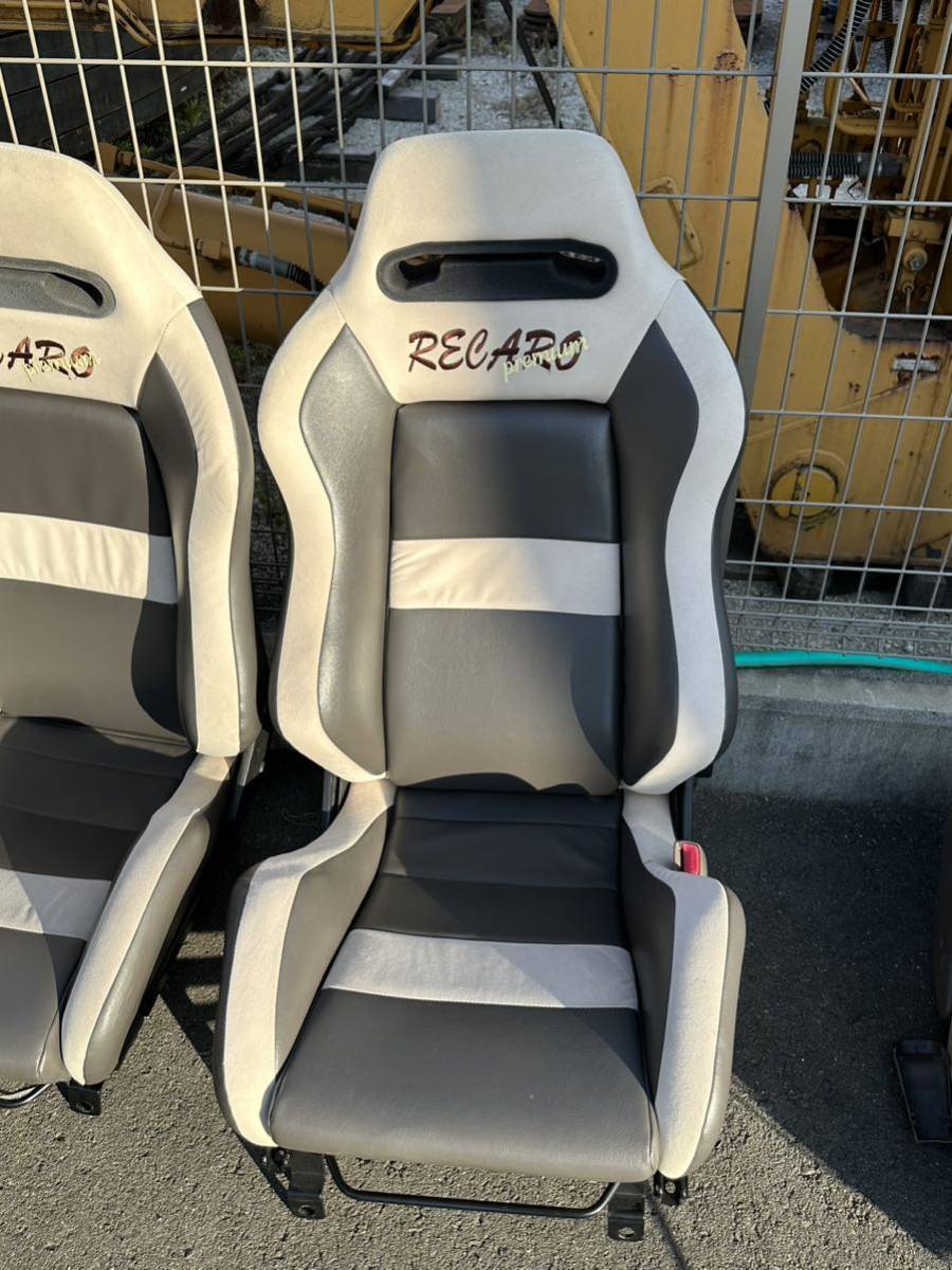 レカロシート 運転席 助手席 2脚セット ランクル80から取り外し レカロ 