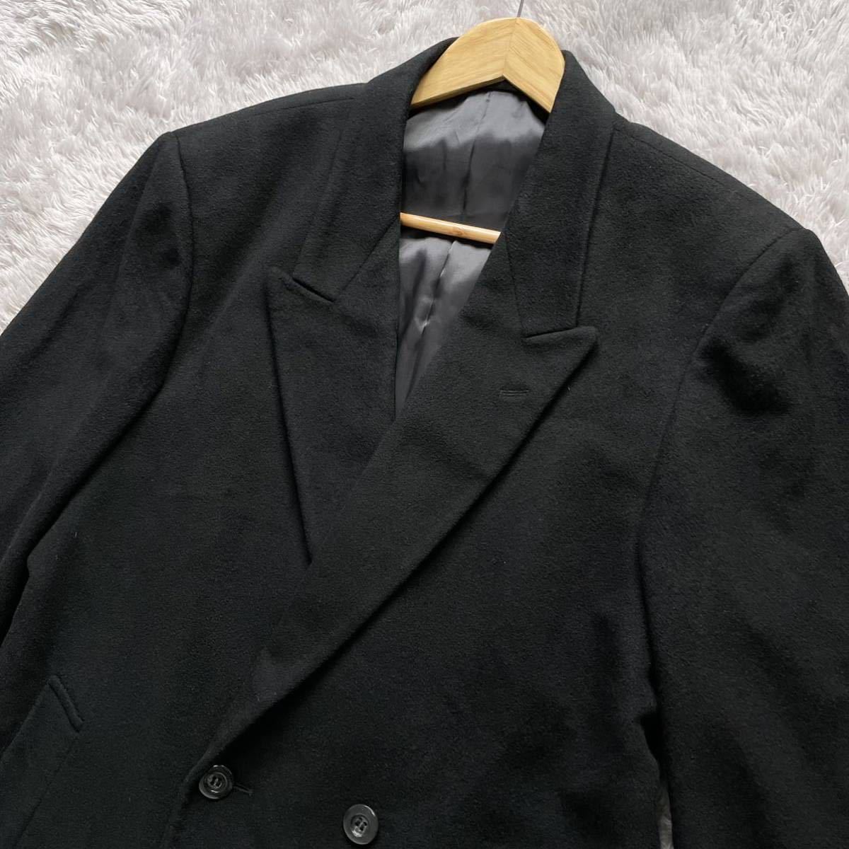 カシミヤ100% XL相当 美品【極上の手触り】チェスターコート ロング