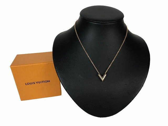 LOUIS VUITTON(ルイヴィトン) / コリエエッセンシャルV/ネックレス/ピンクゴールド/トップ有/レディース/m80137 |  中古品の販売・通販ならセカンドストリート LOUIS VUITTON ネックレス エッセンシャル V GOLD ゴールド