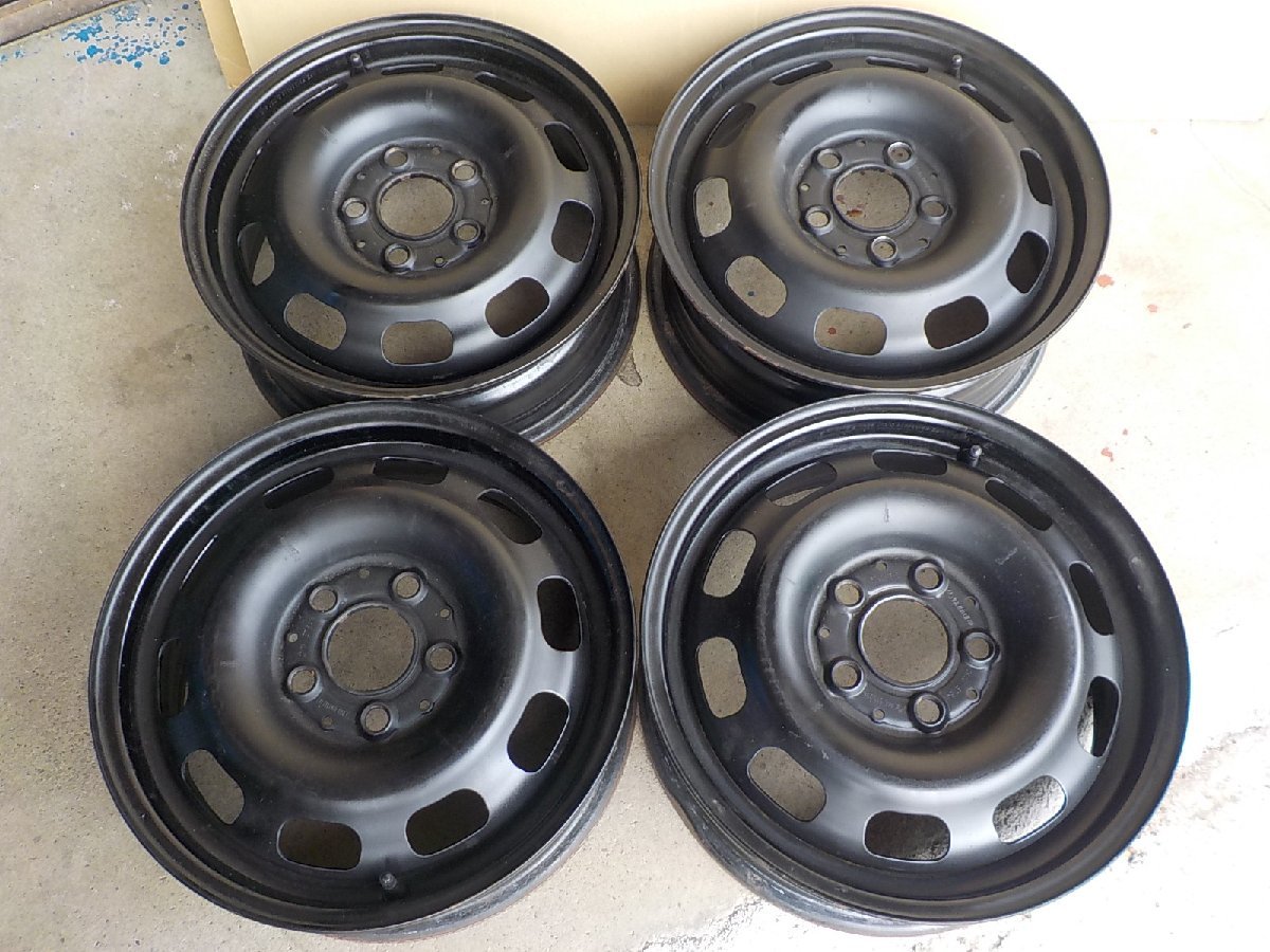 ■業者宛送料安　ベンツ　Aクラス　W168純正１５インチスチールホイール4本セット　5.5J　+54　112/5　66.6φ　■京都発