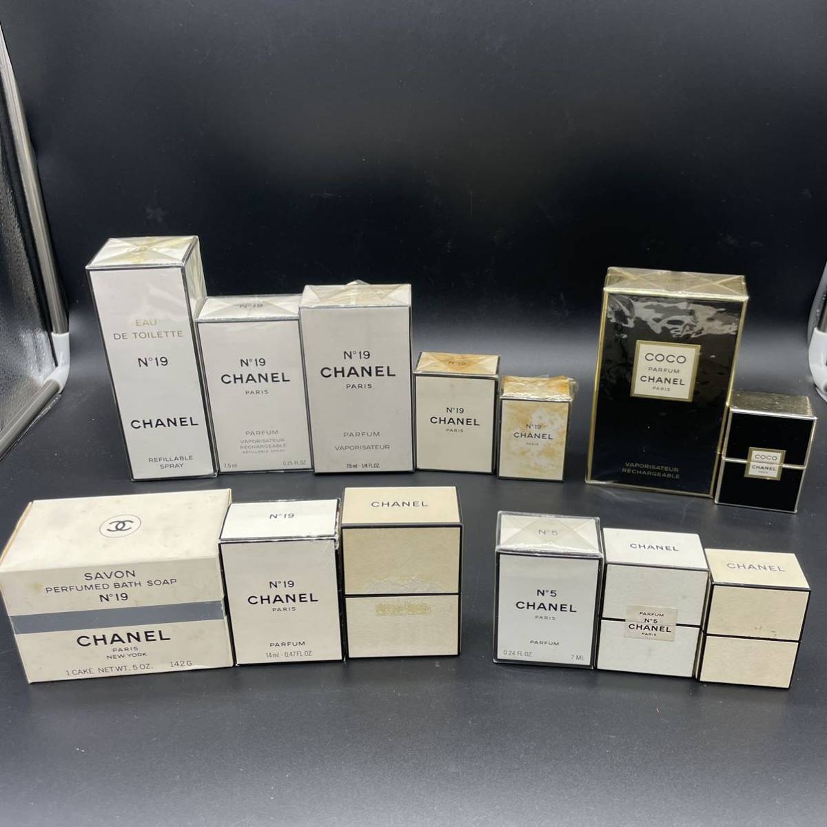 1000円〜 未開封・未使用CHANEL香水 シャネル香水 白箱 13個まとめ売り No5、No19、COCO、サボン