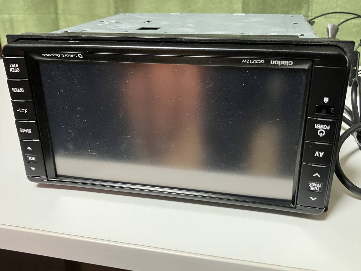 スバル純正 Clarion クラリオン メモリーナビ GCX712W CD Bluetooth 