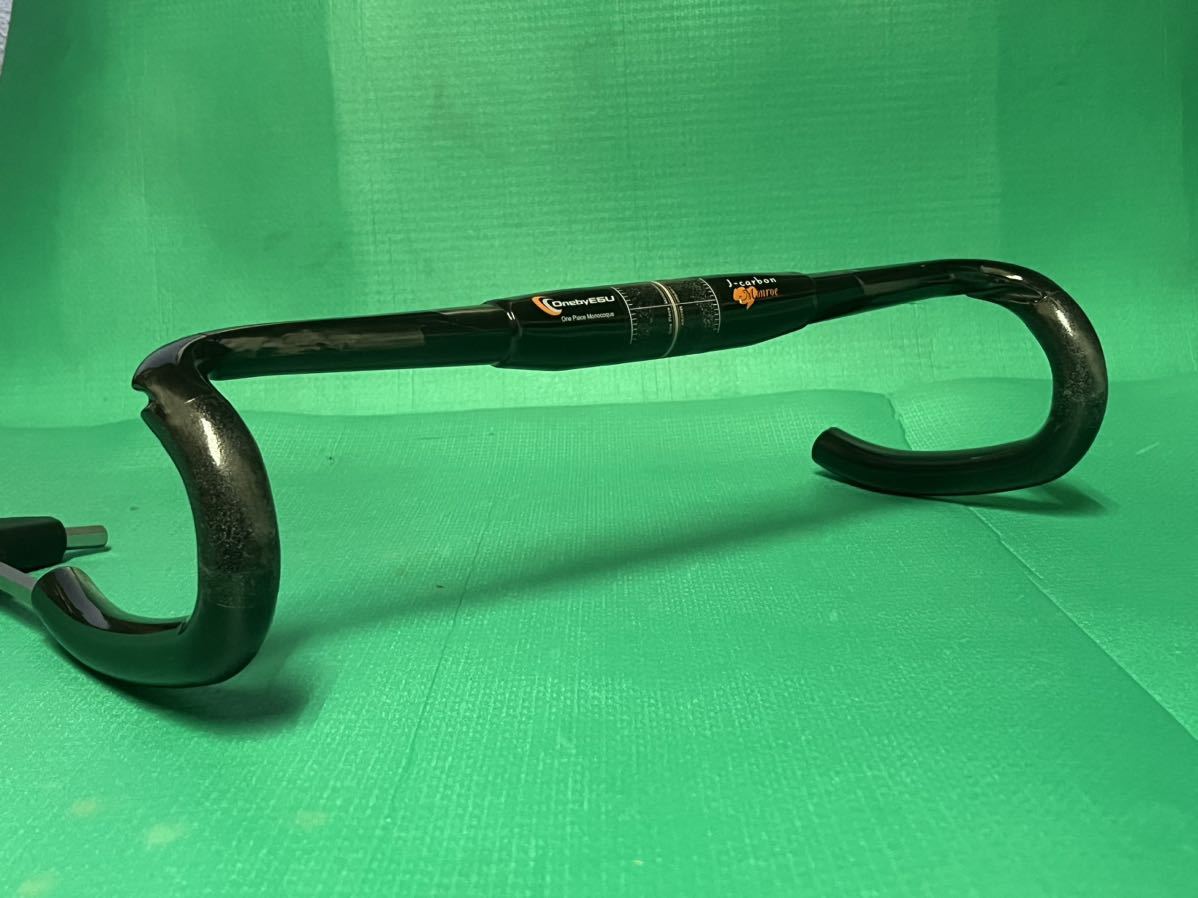 One by esu ワンバイエス ジェイカーボンモンロー 420mm Lサイズ ロードバイク ドロップハンドル カーボン 【美品】
