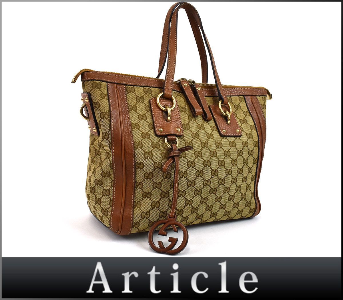 161521☆ GUCCI グッチ トートバッグ バッグ GG柄 肩掛け 247281