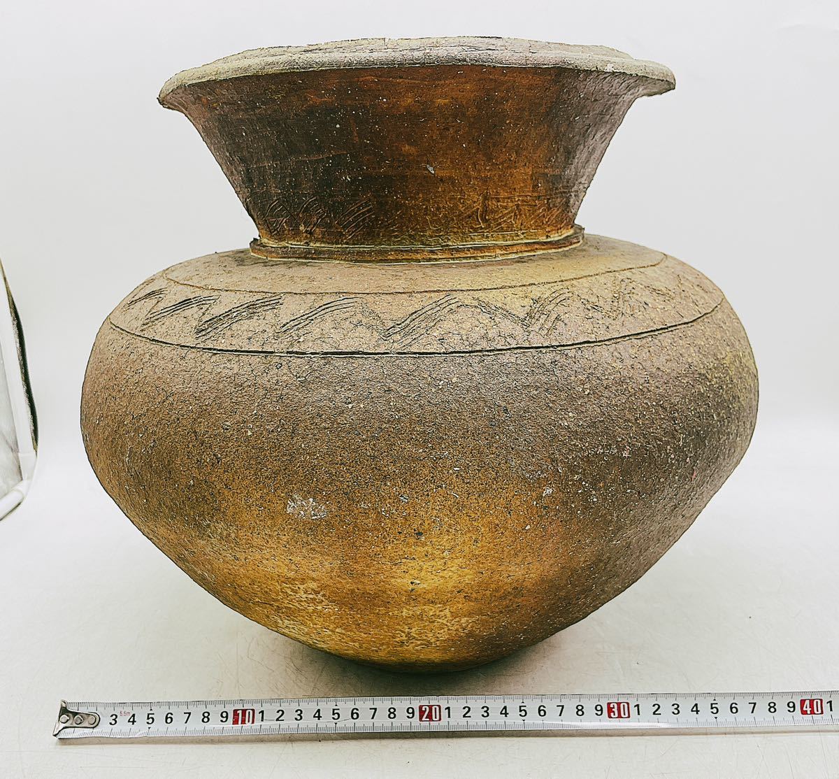 中古】備前焼 ? 信楽焼 ? 常滑焼 ? 詳細不明 壺 花入 花瓶 花生 飾り壺
