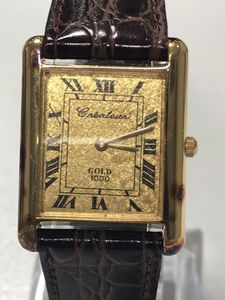 11148】超希少☆時計 Createur クレアトゥール IS201 GOLD1000 K24 K18