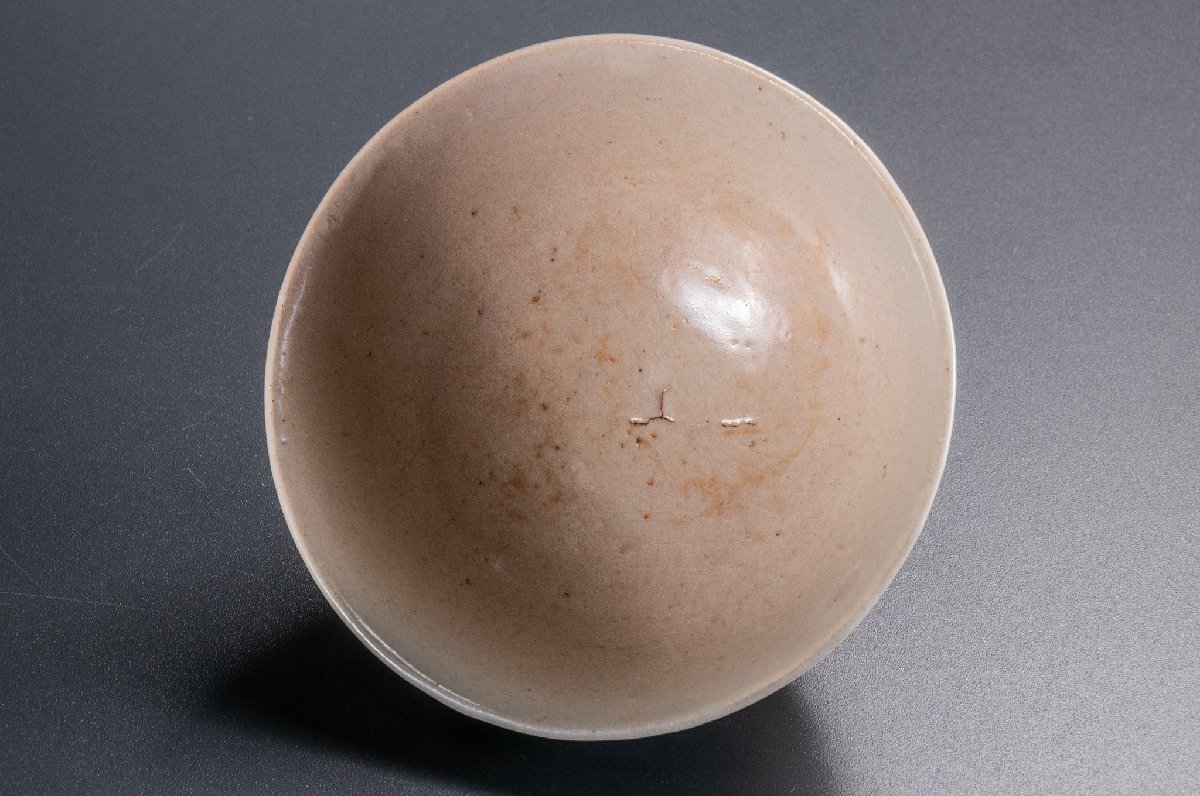 中国美術】 染付草花文茶碗 明時代 箱付 D306 古美術 骨董 古玩