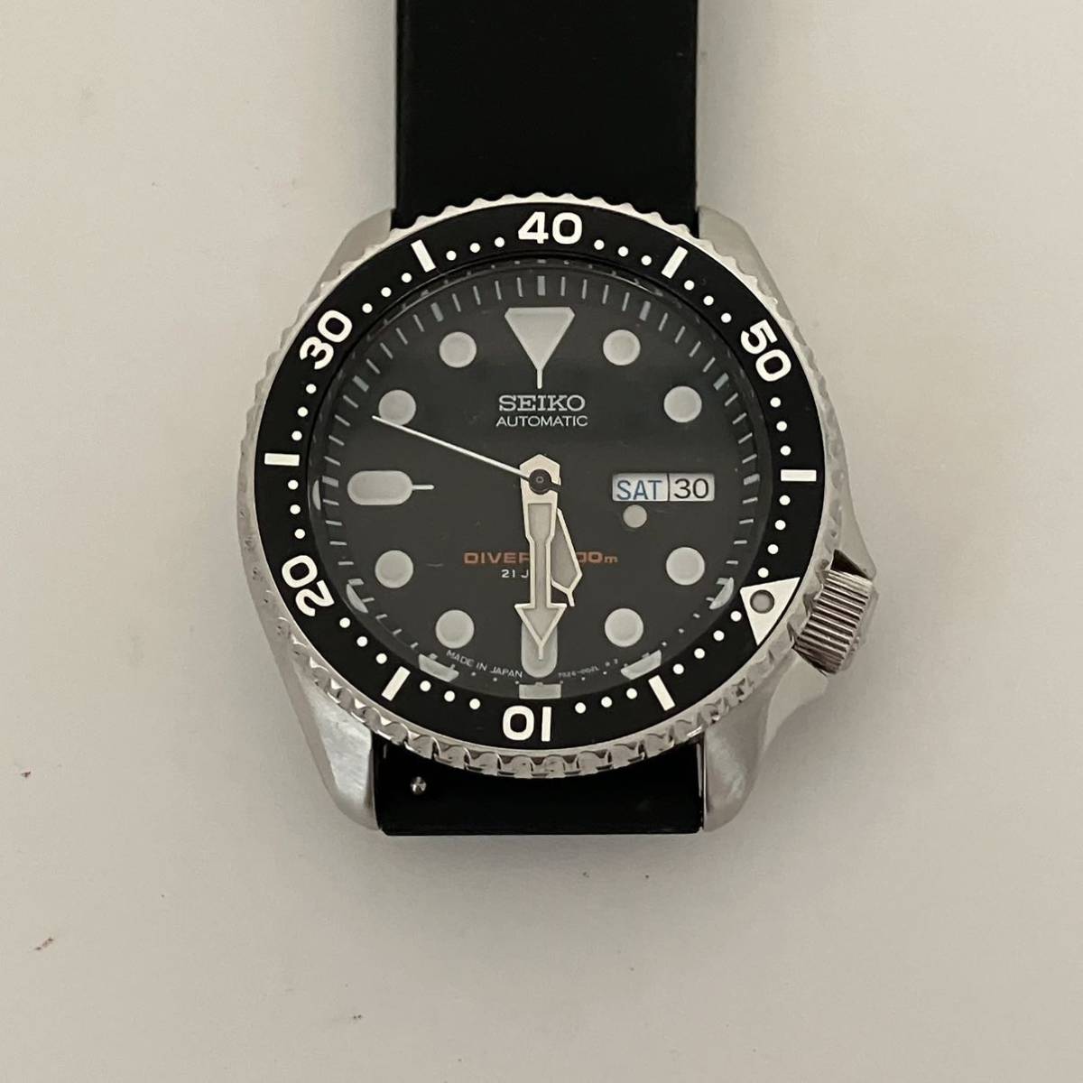 □【1円スタート】SEIKO セイコー 自動巻腕時計 アナログ ラバー 
