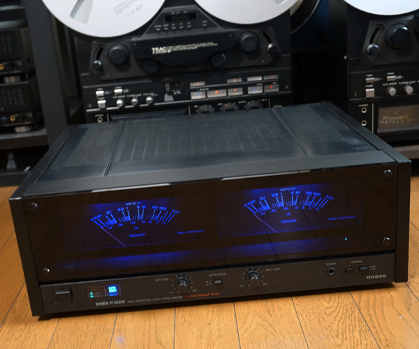 ■ONKYO スーパーサーボ & スーパーターボ方式パワーアンプ M-506RS / LED化バージョン■簡易メンテナンスの完動品です！！