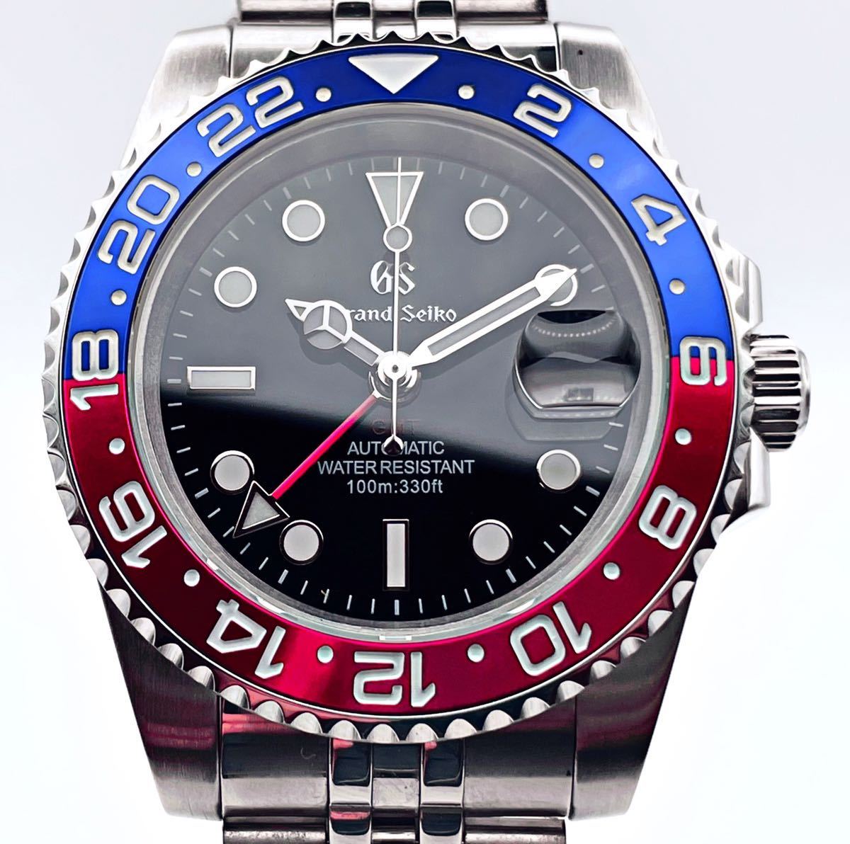 SEIKO MOD GMTマスター オマージュ GS カスタム オートマチック NH34A