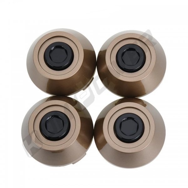 新品 送料無料 汎用ホイールセンターキャップ ブロンズ 約64mm RAYS VolkRacing等に 4個セット