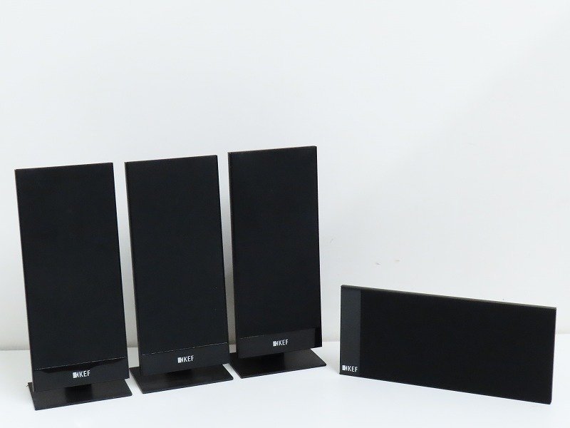□□KEF T101/T101c サテライトスピーカー 4本 スピーカーケーブル付 