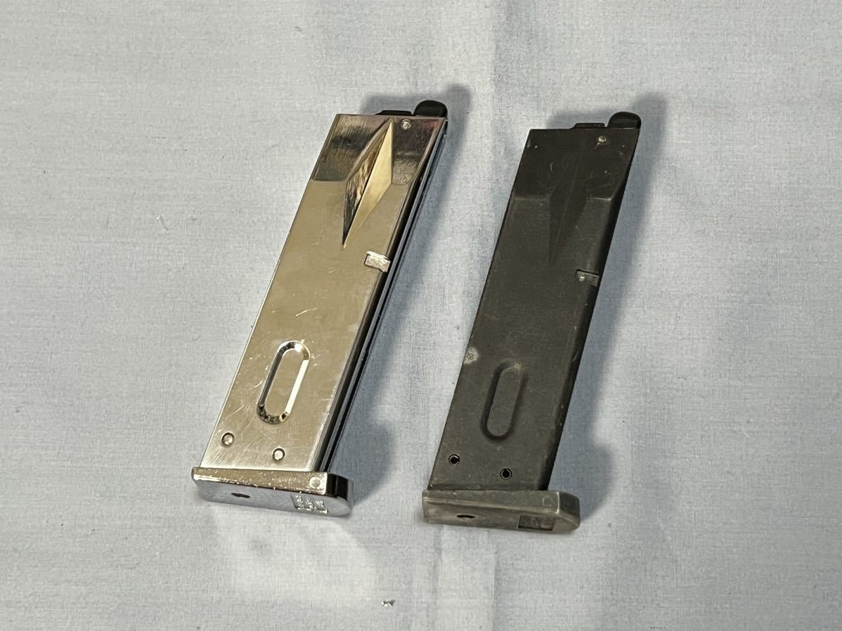 東京マルイ ベレッタ　M92F　クロムステンレスモデル M9A1　M9　マガジン2個セット ガスブロ GBB