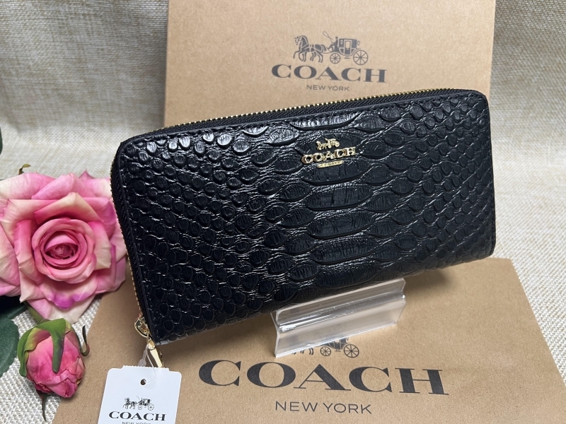 コーチ COACH 長財布 財布 シグネチャー アコーディオンジッピー  
