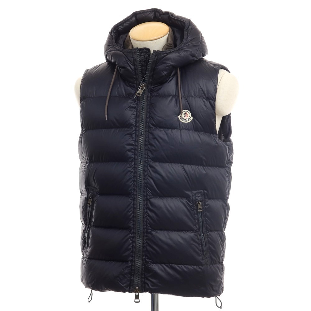中古】モンクレール MONCLER BARTHOLOME GILET ナイロン フーデッド 