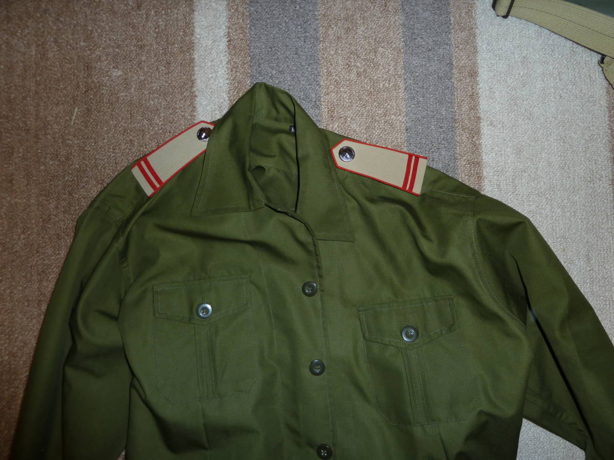 北ベトナム人民軍 NVA 野戦戦闘服 中士（軍曹）の肩章付き サイズ＝XL