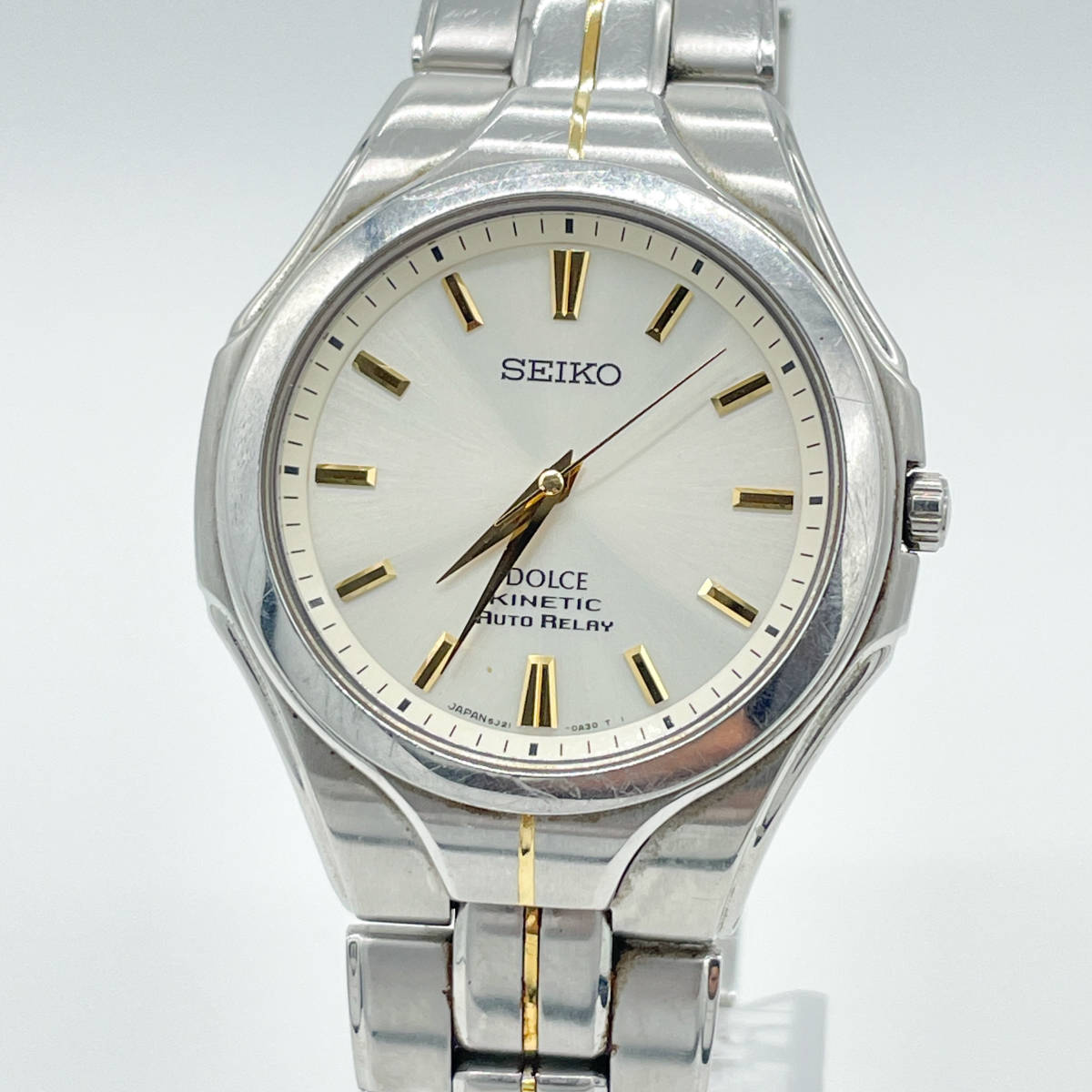 1円スタート】稼働品 SEIKO セイコー ドルチェ KINETIC キネティック 
