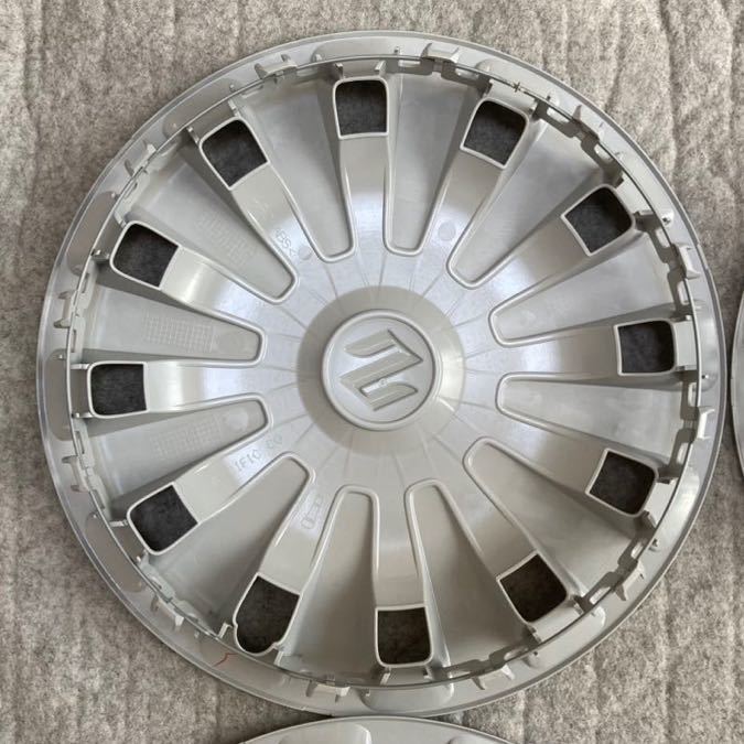 新車外し スズキ 純正 ワゴンR スマイル ホイールキャップ ホイールカバー 4枚 14インチ MX81 91 アルト ラパン スペーシア