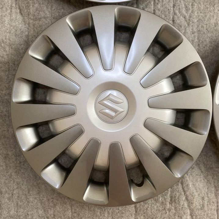 新車外し スズキ 純正 ワゴンR スマイル ホイールキャップ ホイールカバー 4枚 14インチ MX81 91 アルト ラパン スペーシア