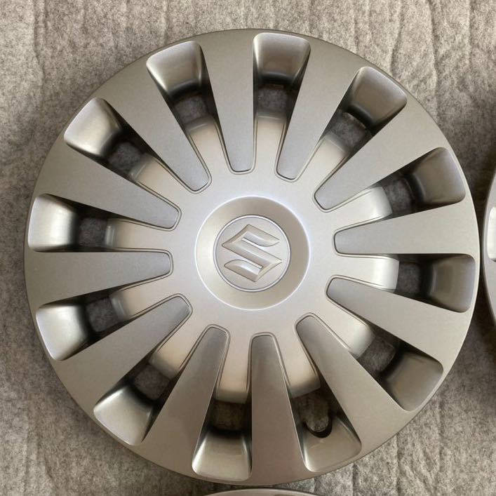 新車外し スズキ 純正 ワゴンR スマイル ホイールキャップ ホイールカバー 4枚 14インチ MX81 91 アルト ラパン スペーシア
