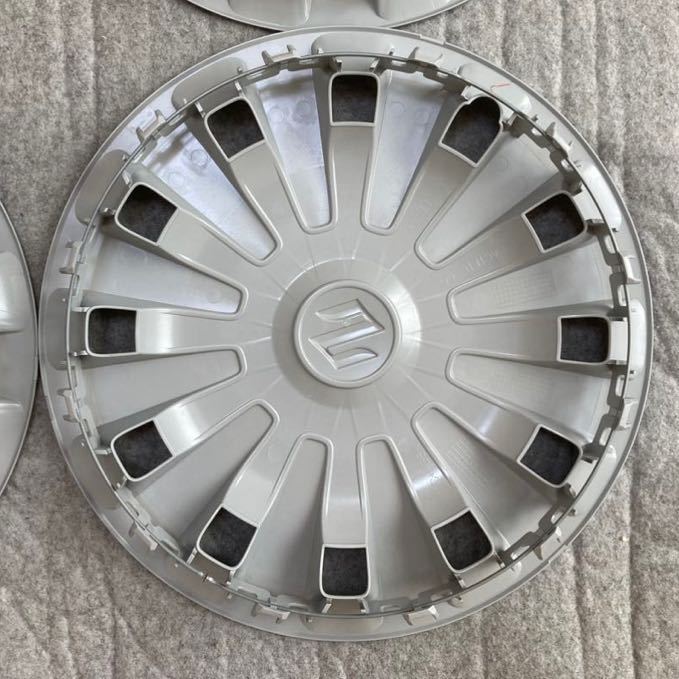 新車外し スズキ 純正 ワゴンR スマイル ホイールキャップ ホイールカバー 4枚 14インチ MX81 91 アルト ラパン スペーシア