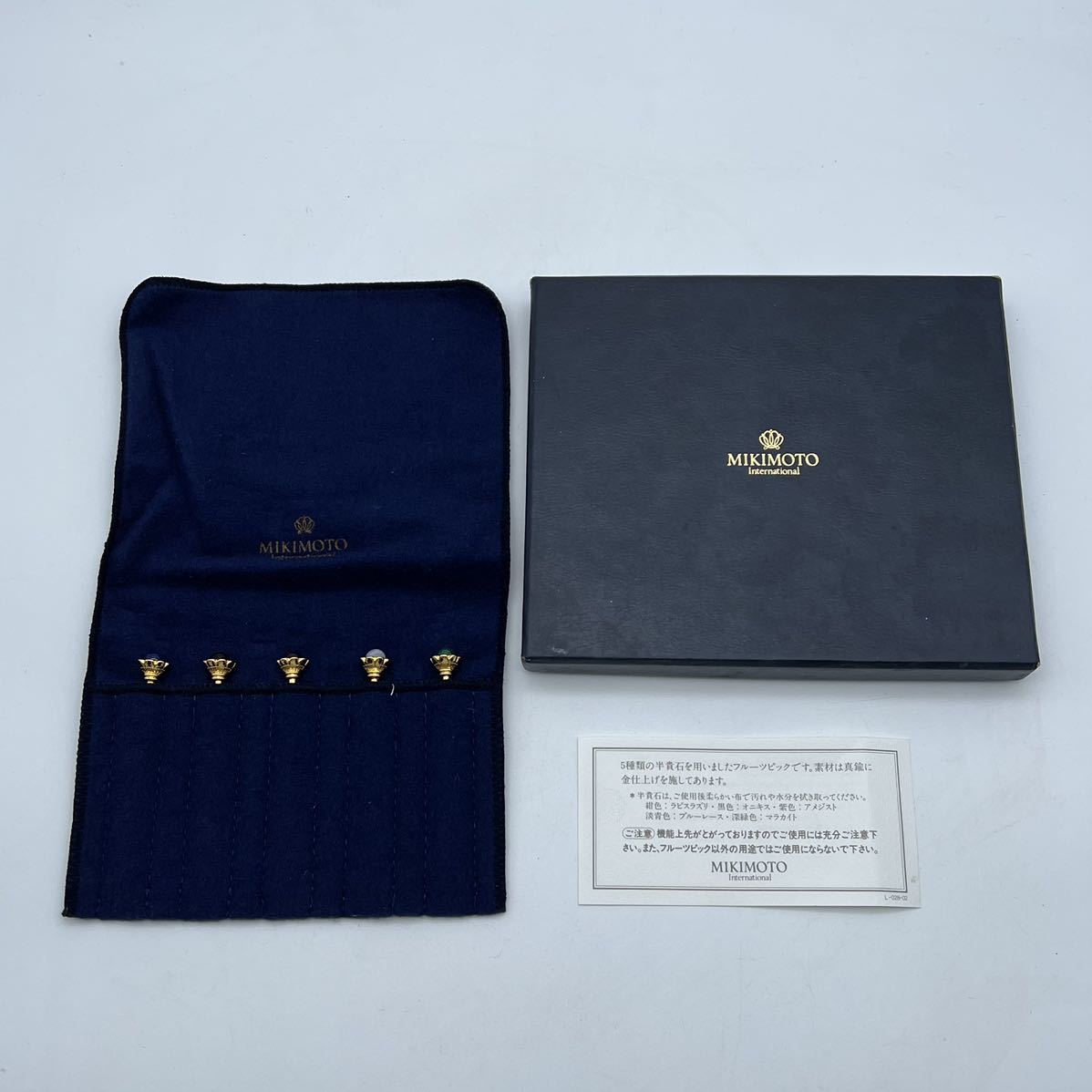 MIKIMOTO (ミキモト) フルーツピック 半貴石 5Pセット｜トレファクONLINE