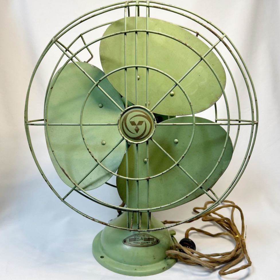レトロ扇風機　MITSUBISHI 三菱扇風機　アンティーク　昭和レトロ Electric レトロ　鉄製　通電OK 現状渡し！