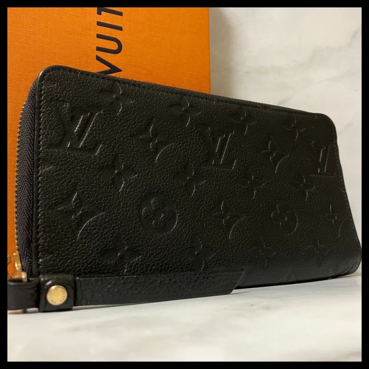 超美品 希少品 ルイヴィトン モノグラム・アンプラント アンフィニ ポルトフォイユ・スクレットロン ジッピーウォレット 長財布 M93435