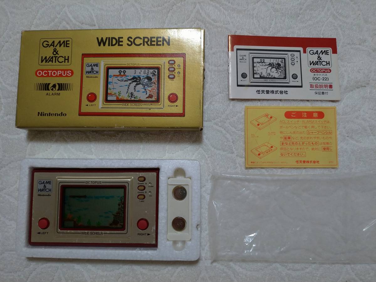 美品】任天堂ゲームウォッチ オクトパス 箱説付☆Nintendo GAME&WATCH