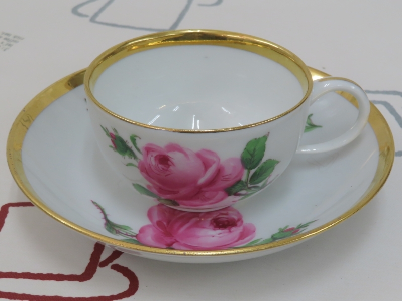 ☆マイセン ピンクローズ 小ぶりなコーヒーカップ 札幌♪