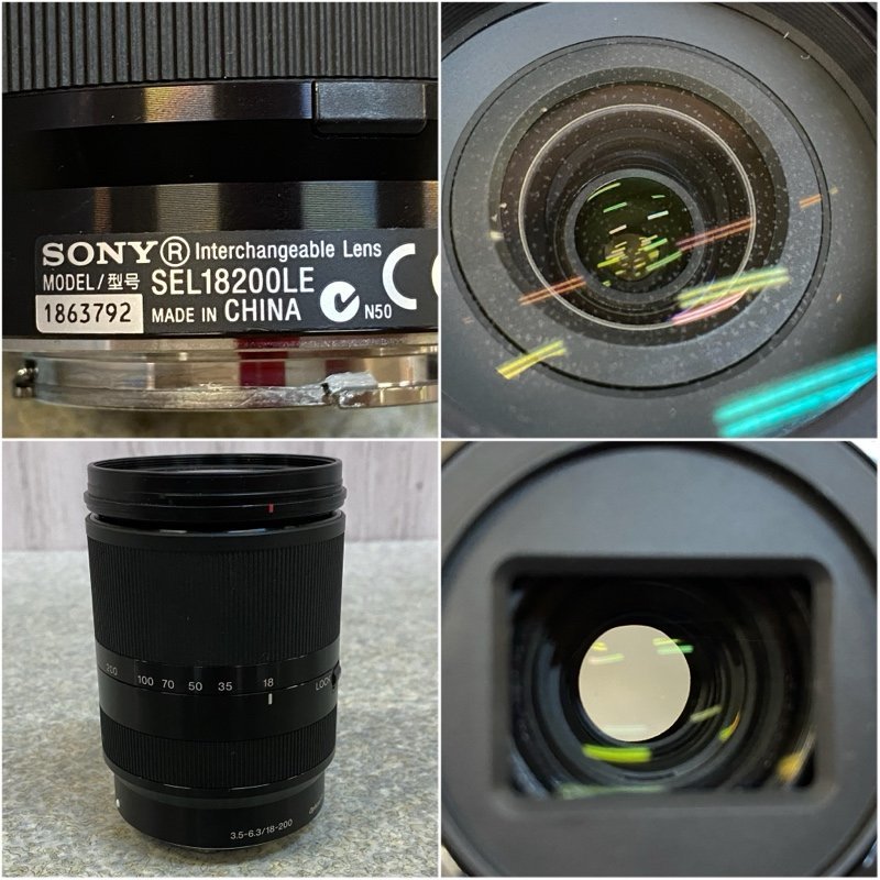 ジャンク】SONY レンズ SAL16105/SEL55210/SEL18200LE/SELP1650 4点