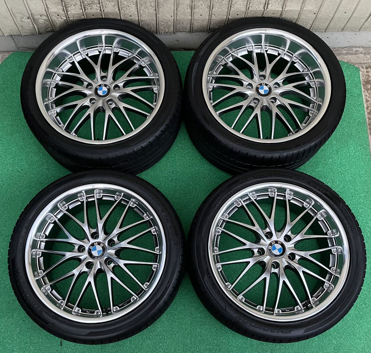 美品BMW用K-FORCEティーフ 19インチタイヤ ホイール4本 8JJ+35/9JJ+42 