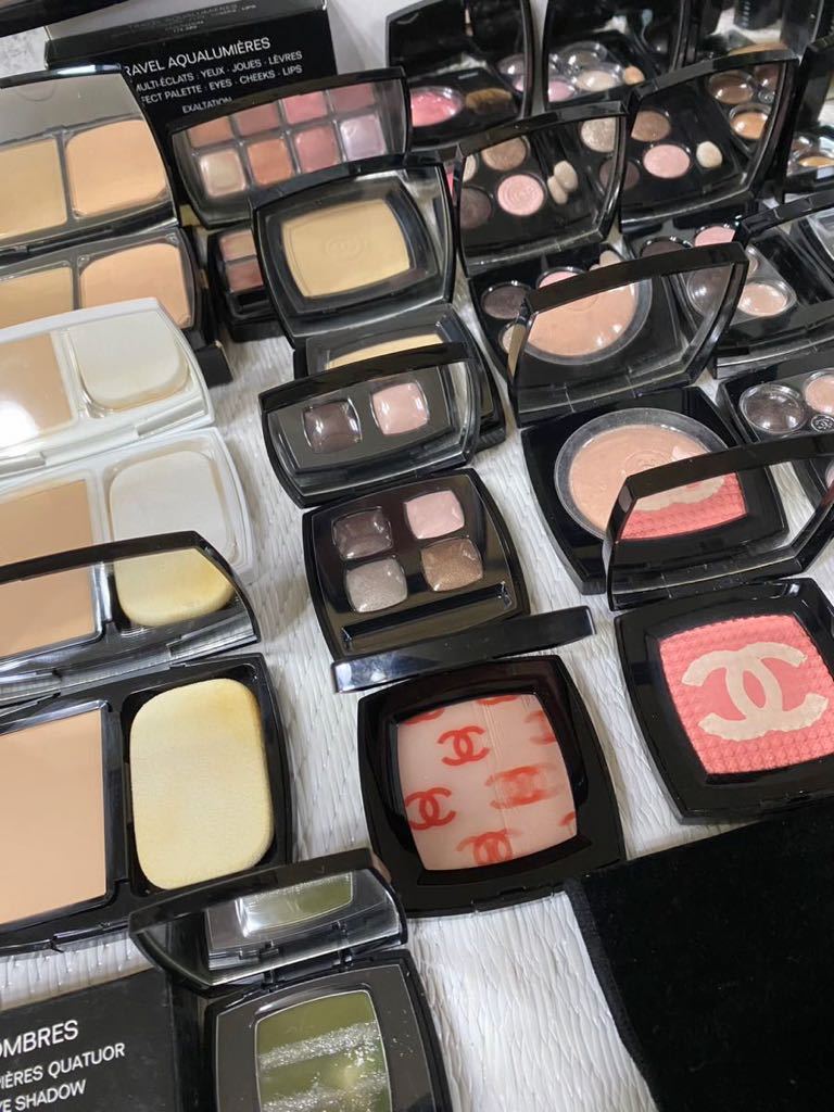 美品 CHANEL 全てシャネル 香水 フェイスパウダー アイシャドウ 口紅 化粧品 デパコス コスメまとめ売り