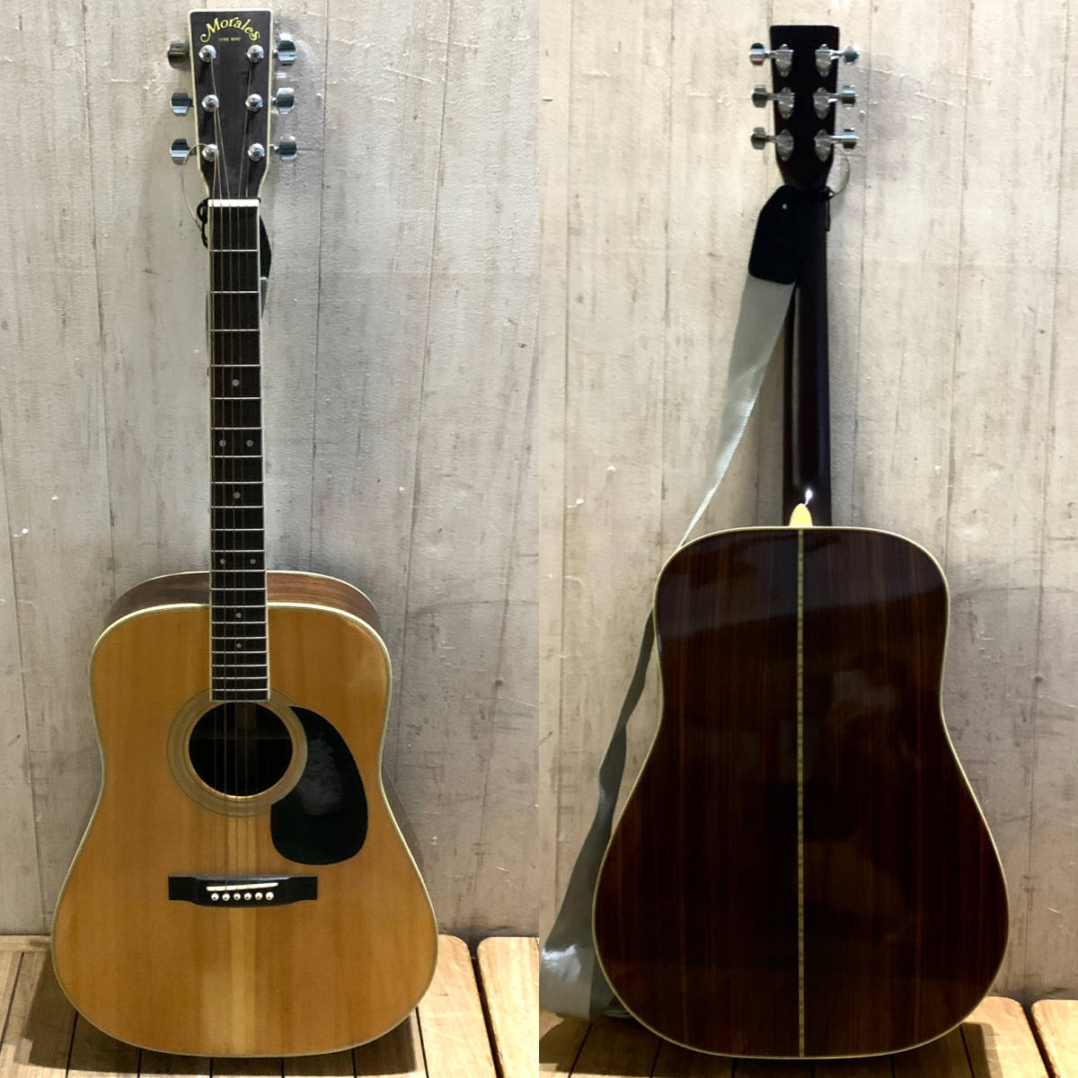 ▽Morales LYRE BIRD アコースティックギター ベージュ系 アコギ