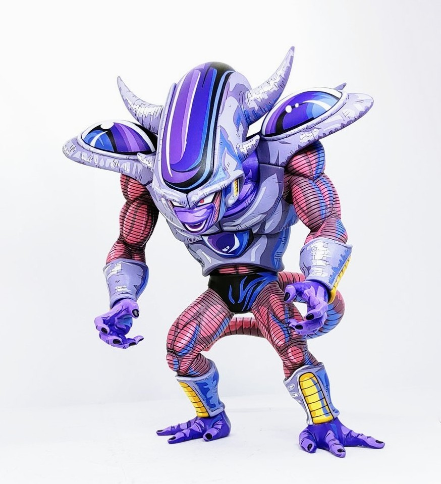 ドラゴンボールZ リペイントフィギュア　一番くじドラゴンボール BATTLE ON PLANET NAMEK　E賞第三形態フリーザフィギュア　二次元彩色2D　