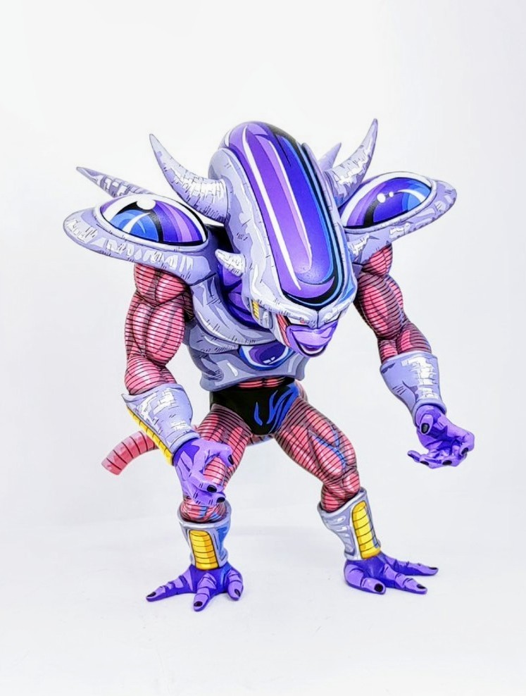 ドラゴンボールZ リペイントフィギュア　一番くじドラゴンボール BATTLE ON PLANET NAMEK　E賞第三形態フリーザフィギュア　二次元彩色2D　