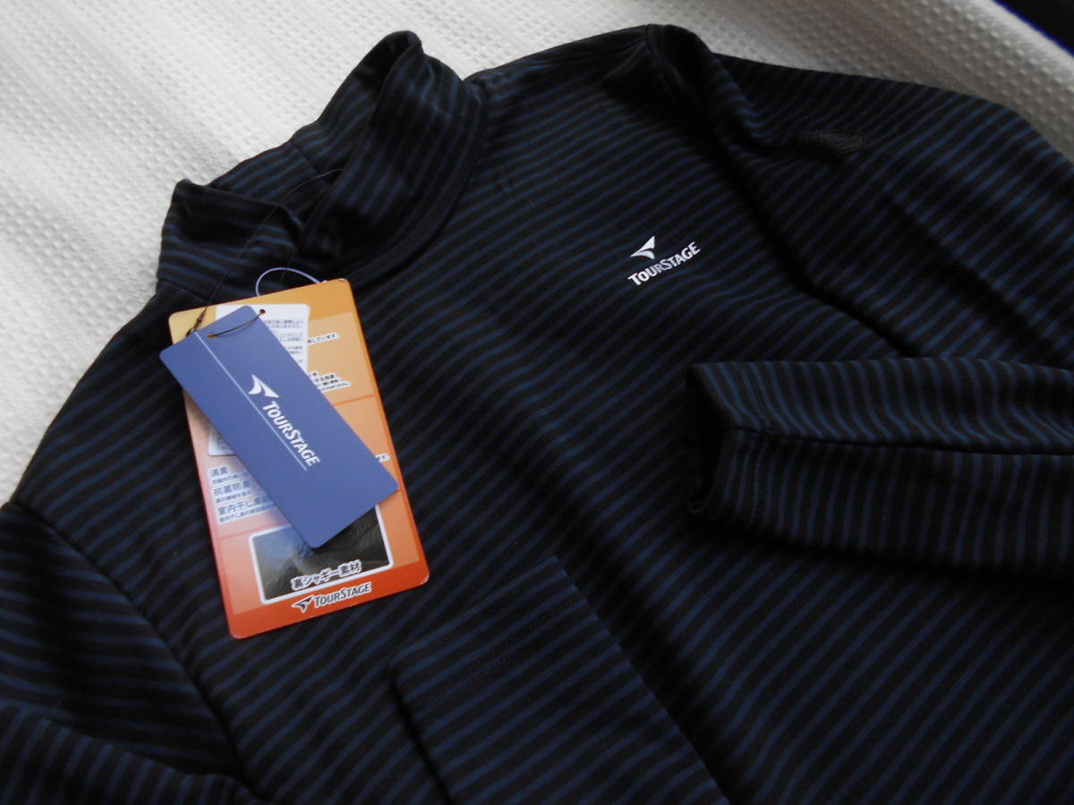 ◆超～暖か！【 TOUR STAGE / ツアーステージ 】長袖！裏~シャギー／ボトルネック~シャツ◆BK/L