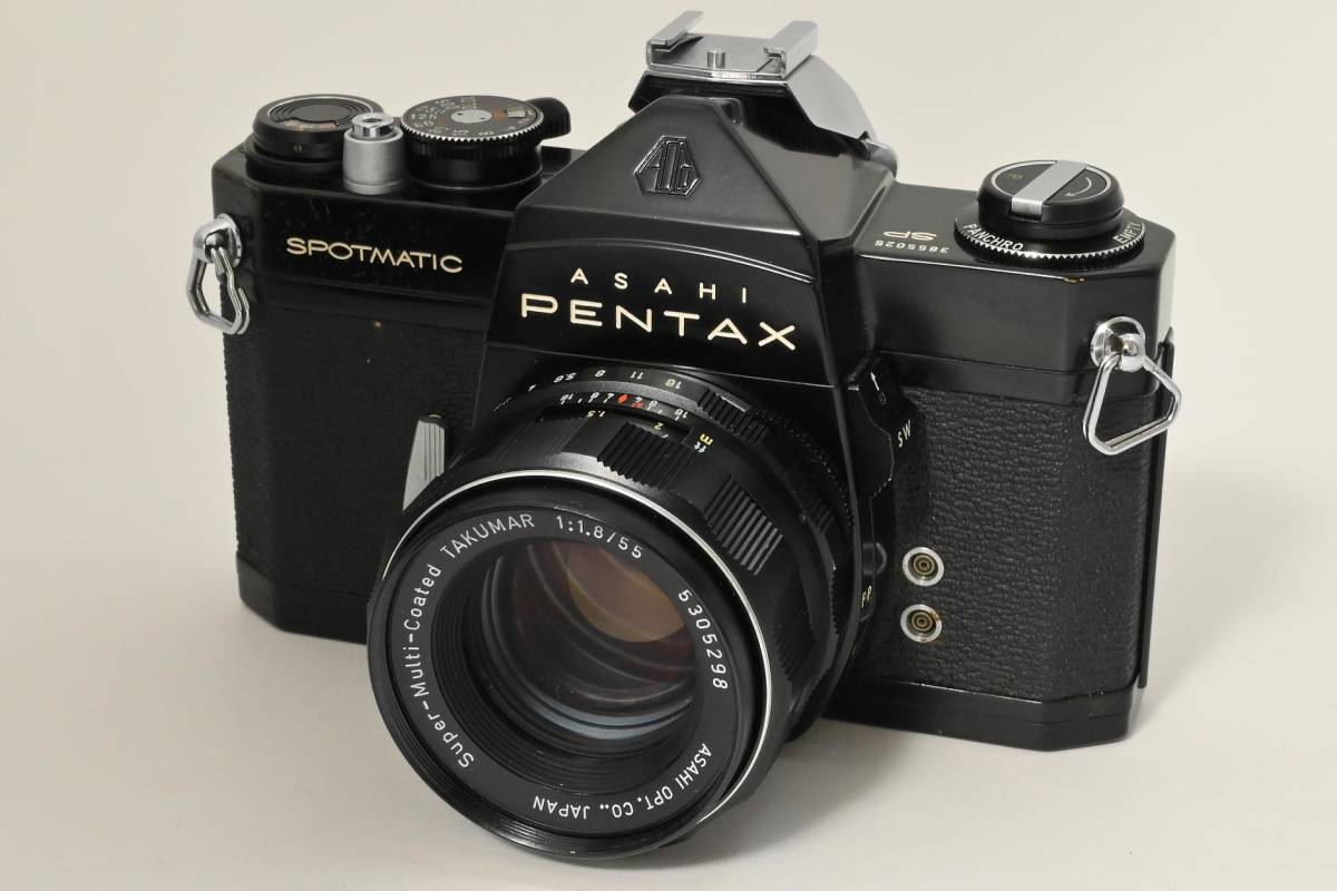 【外観特上級】PENTAX SP ブラック / S-M-C TAKUMAR 55mm F1.8　#t10195
