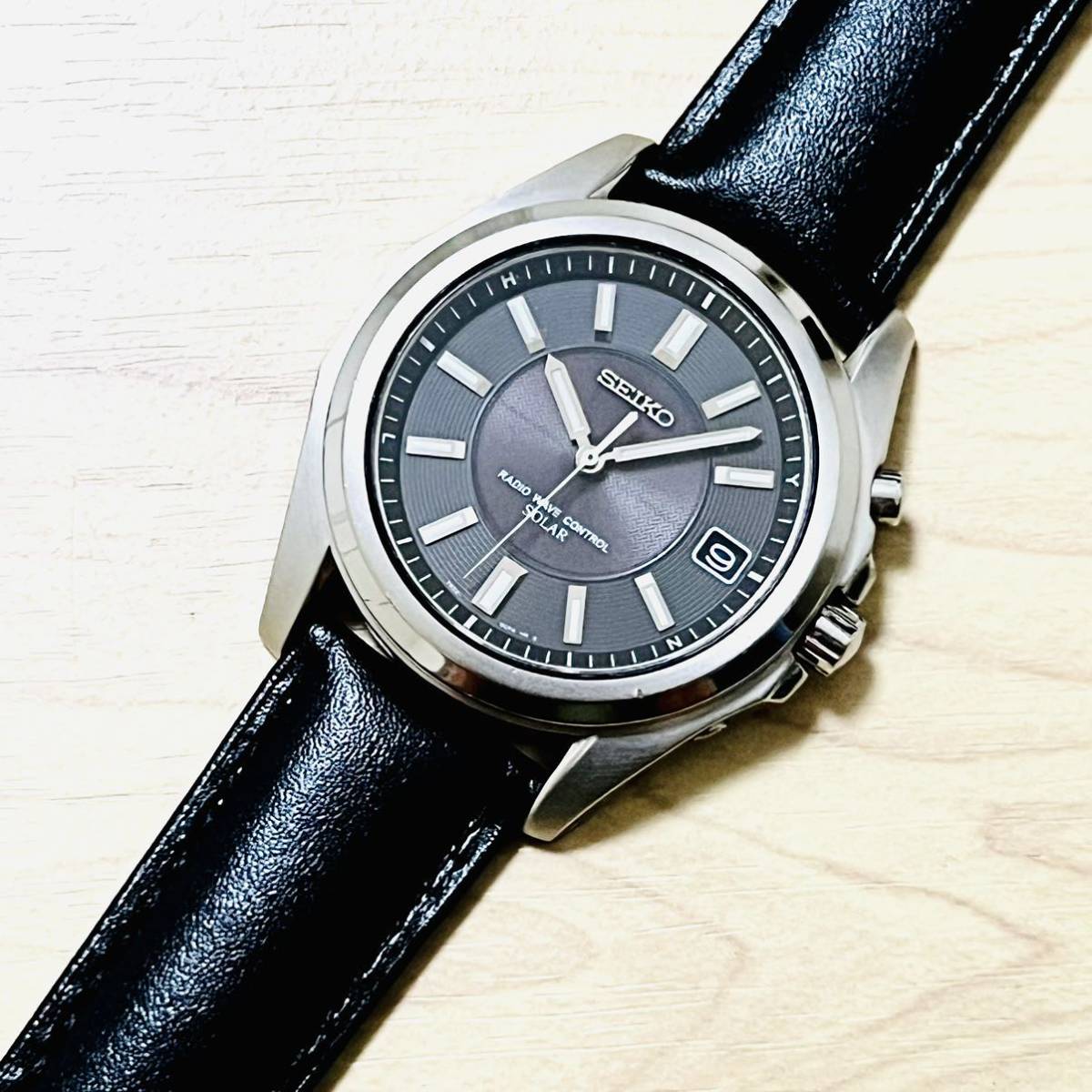爆買い，HOT メンズ チタン 電波ソーラー腕時計 黒 セイコー SEIKO(その他)｜売買されたオークション情報、yahooの商品情報をアーカイブ公開 - オークファン その他