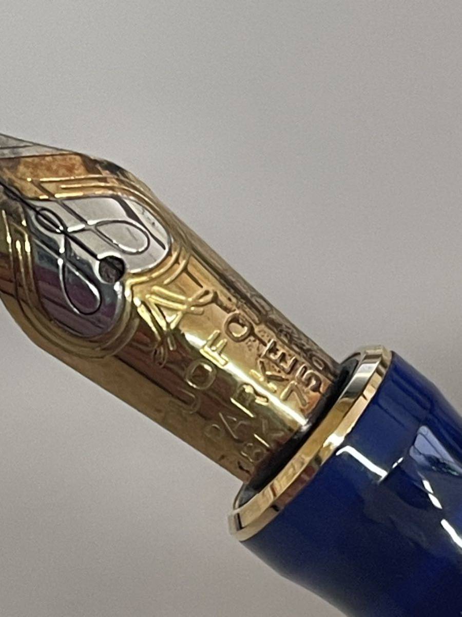 PARKER パーカー 万年筆 DUOFOLD デュオフォールド ペン先18K刻印 筆記