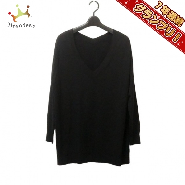 ミューズデドゥーズィエムクラス MUSE de DEUXIEME CLASSE 長袖セーター - 黒 レディース Vネック トップス