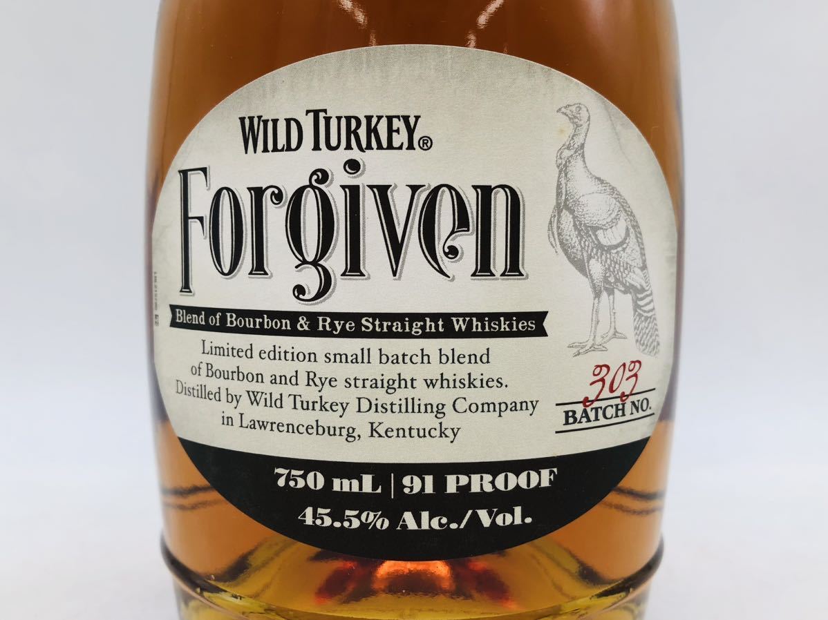 未開栓】WILD TURKEY ワイルドターキー フォーギブン バッチNo.303