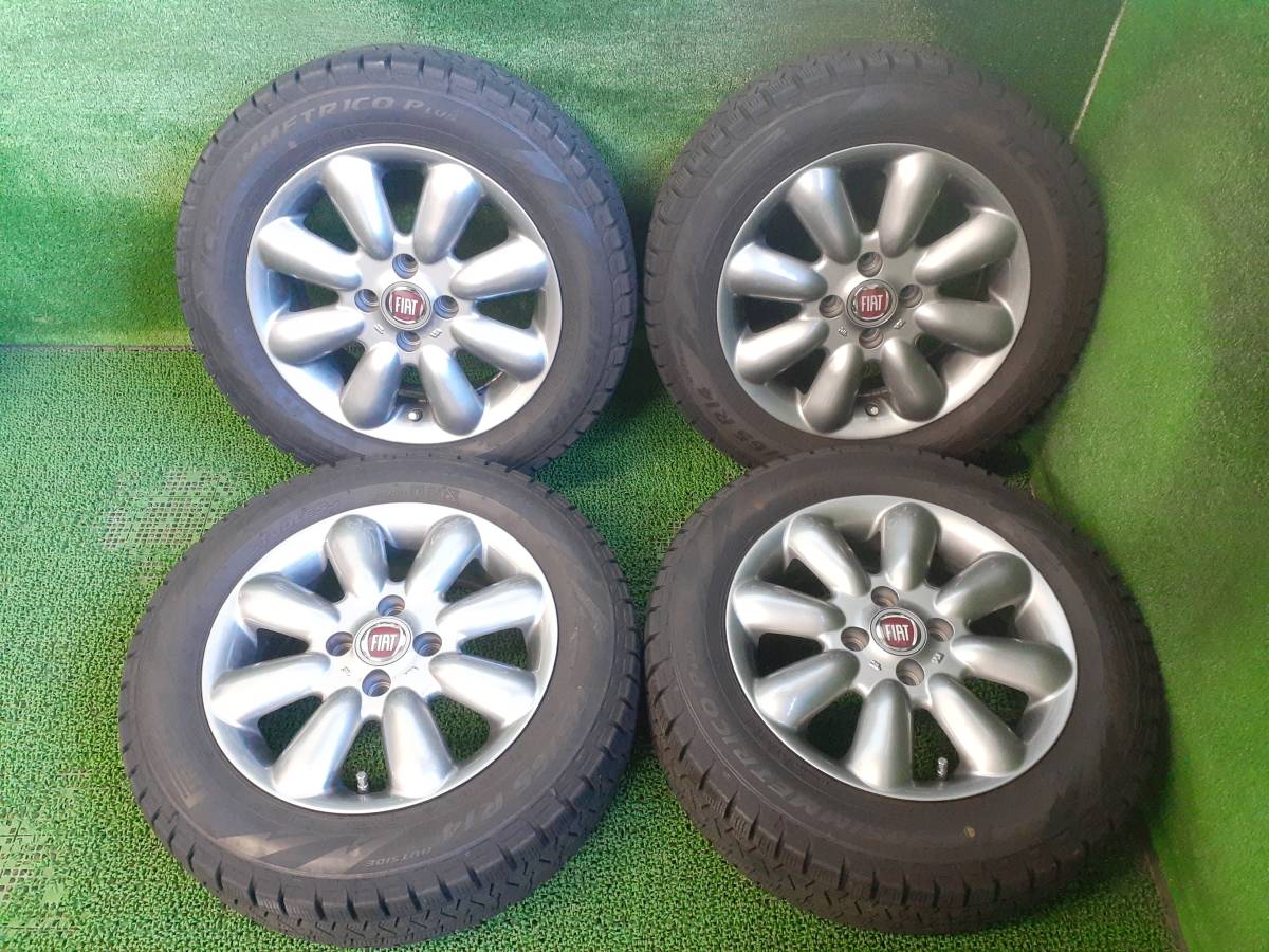 フィアット500 ピレリ ICEASIMMETRICO Plus 175/65R14 社外 14×5.5J 4H 