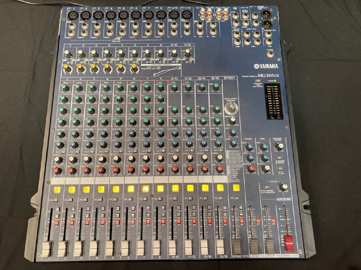 ☆ジャンク品☆ YAMAHA　ヤマハ　ミキシングコンソール　MG166CX　通電確認のみ